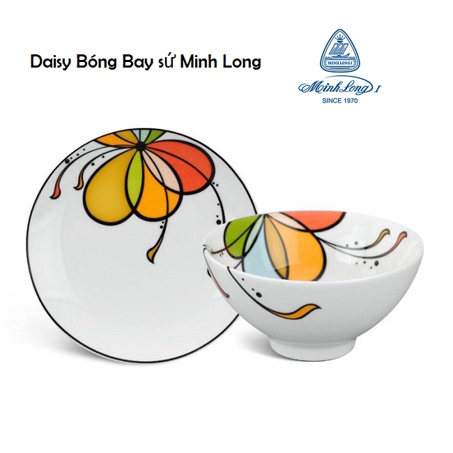 Chén cơm sứ Minh Long Bóng Bay - chén cơm sứ Minh Long