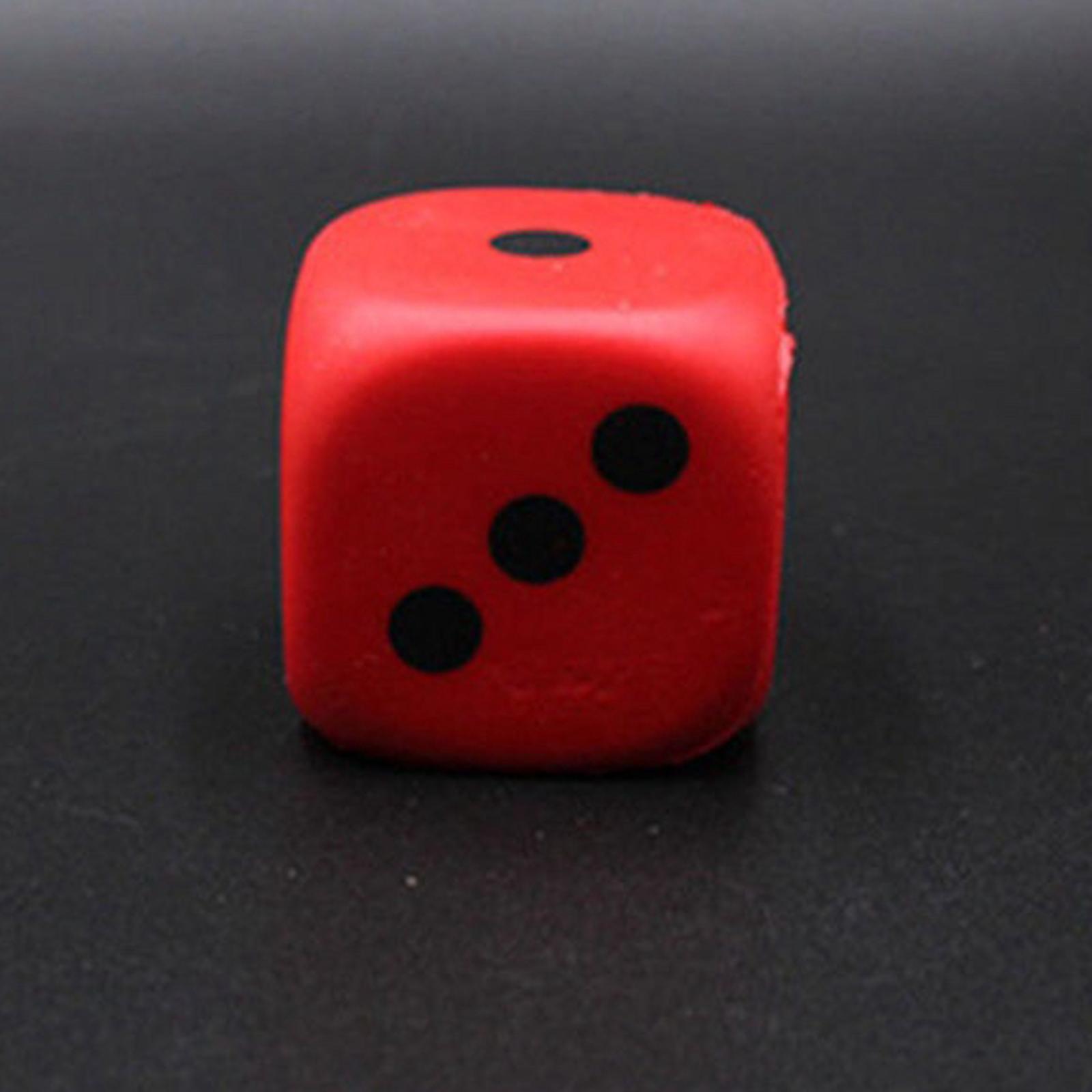 【Sell-Well】 4cm Sponge Dices Dot 6 Sided Foam Dices Early Skills Party Favors for Carnival School Supplies Party Favors. 