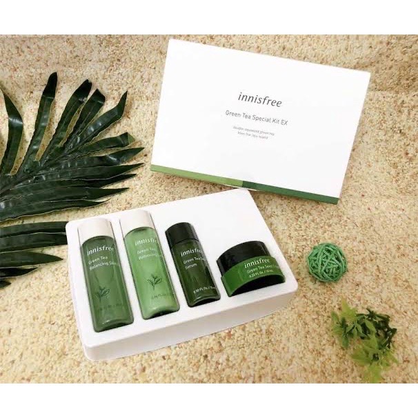 ของแท้ พร้อมส่ง !!! Innisfree Green Tea TriBiotic Special Kit เซ็ตเซ