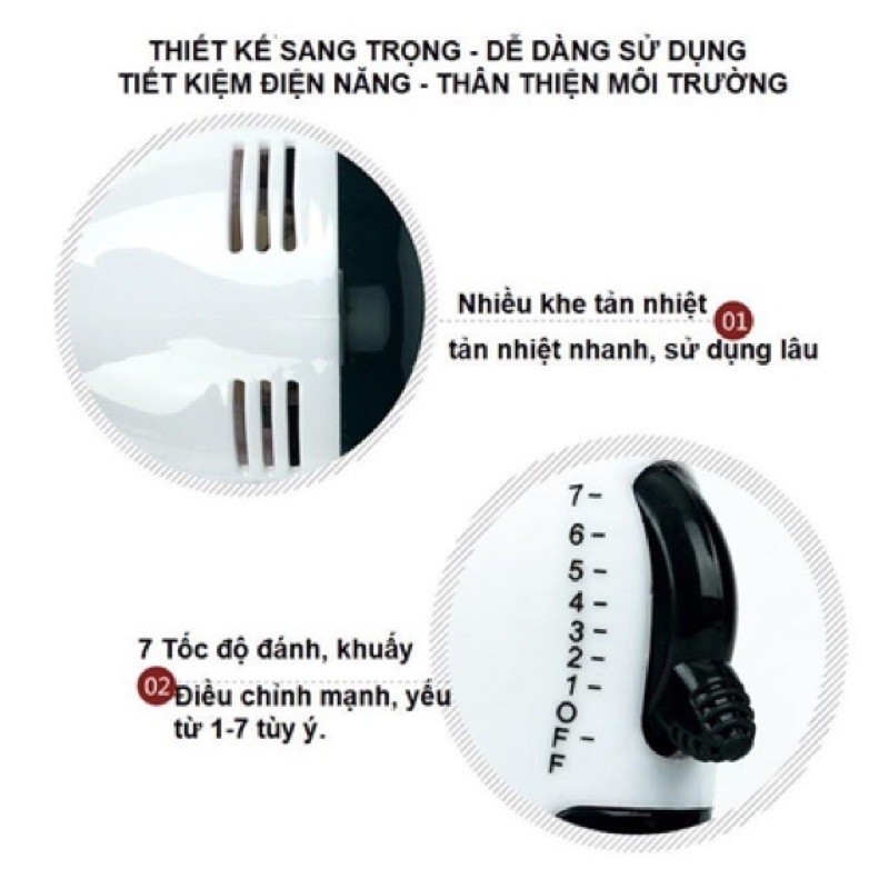Máy đánh trứng Scarlett 7 cấp độ -260W