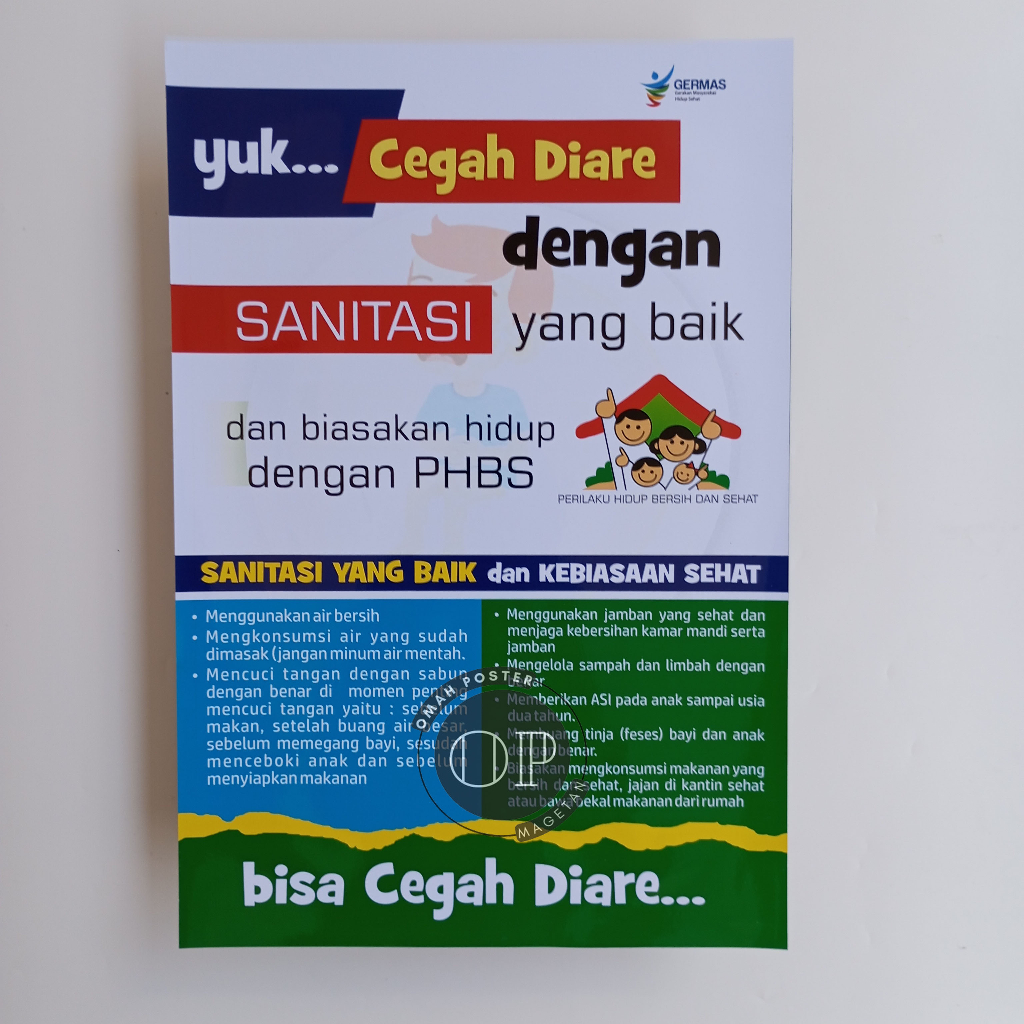 Poster Cegah Diare dengan Sanitasi yang Baik - Poster Sekolah - PHBS ...