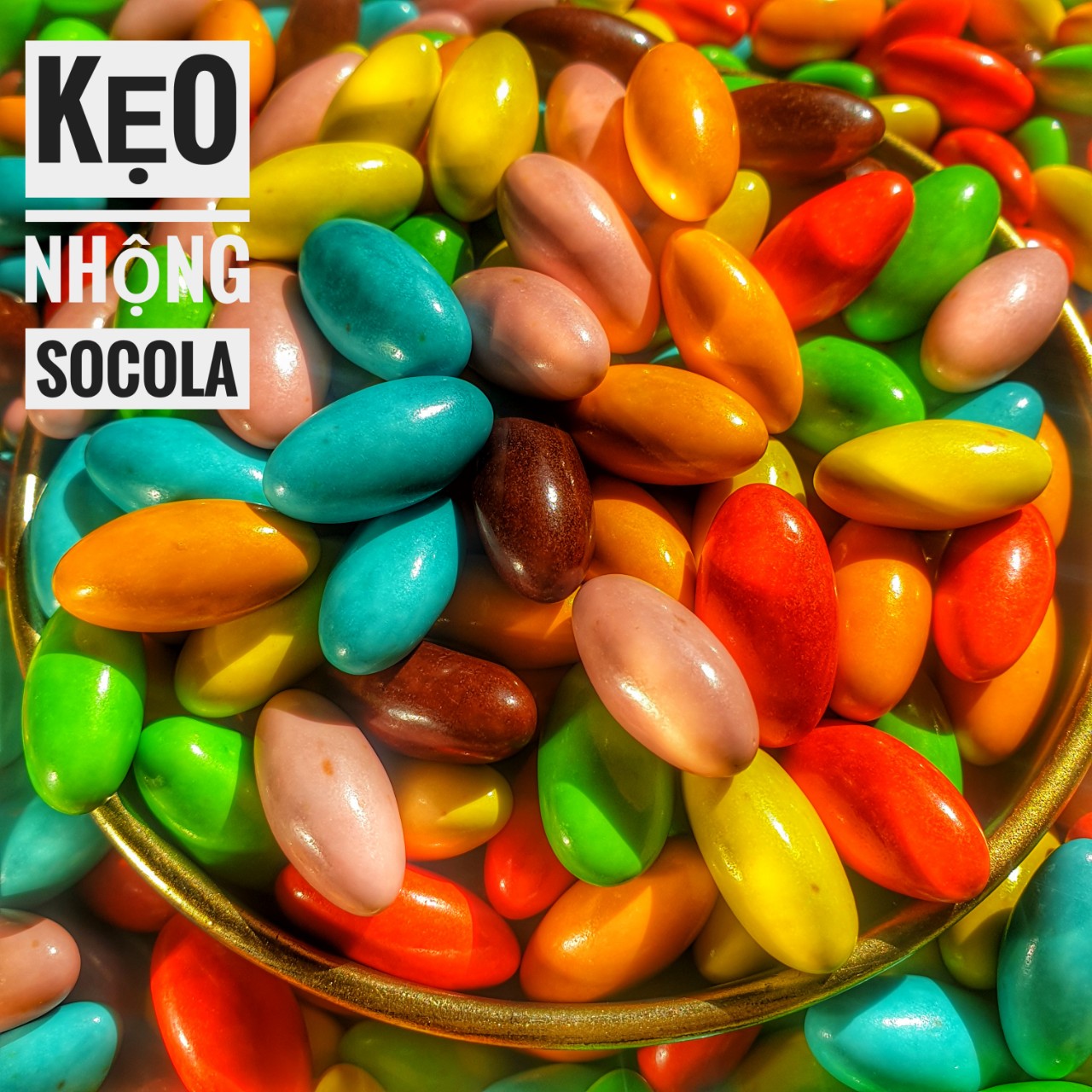 500g kẹo nhộng socola thơm ngon - đồ ăn vặt
