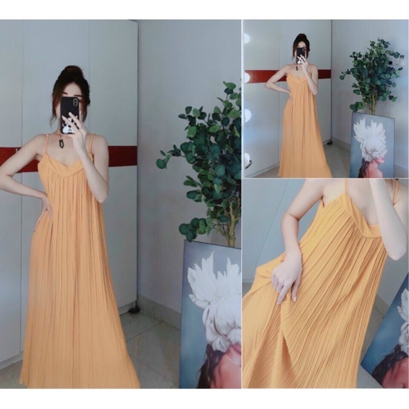 [HCM]Đầm dập ly voan [ ảnh thật ]