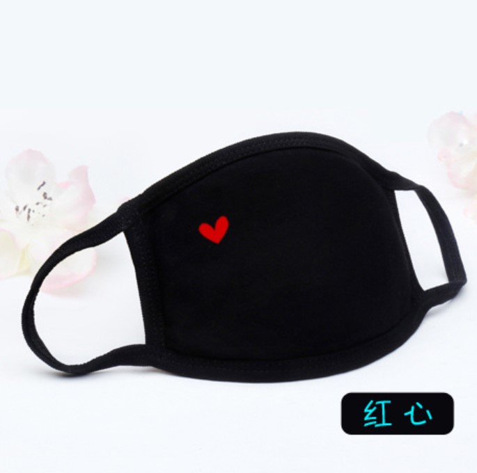 Khẩu Trang Đen In Hình Độc Lạ 4 Lớp In KTS