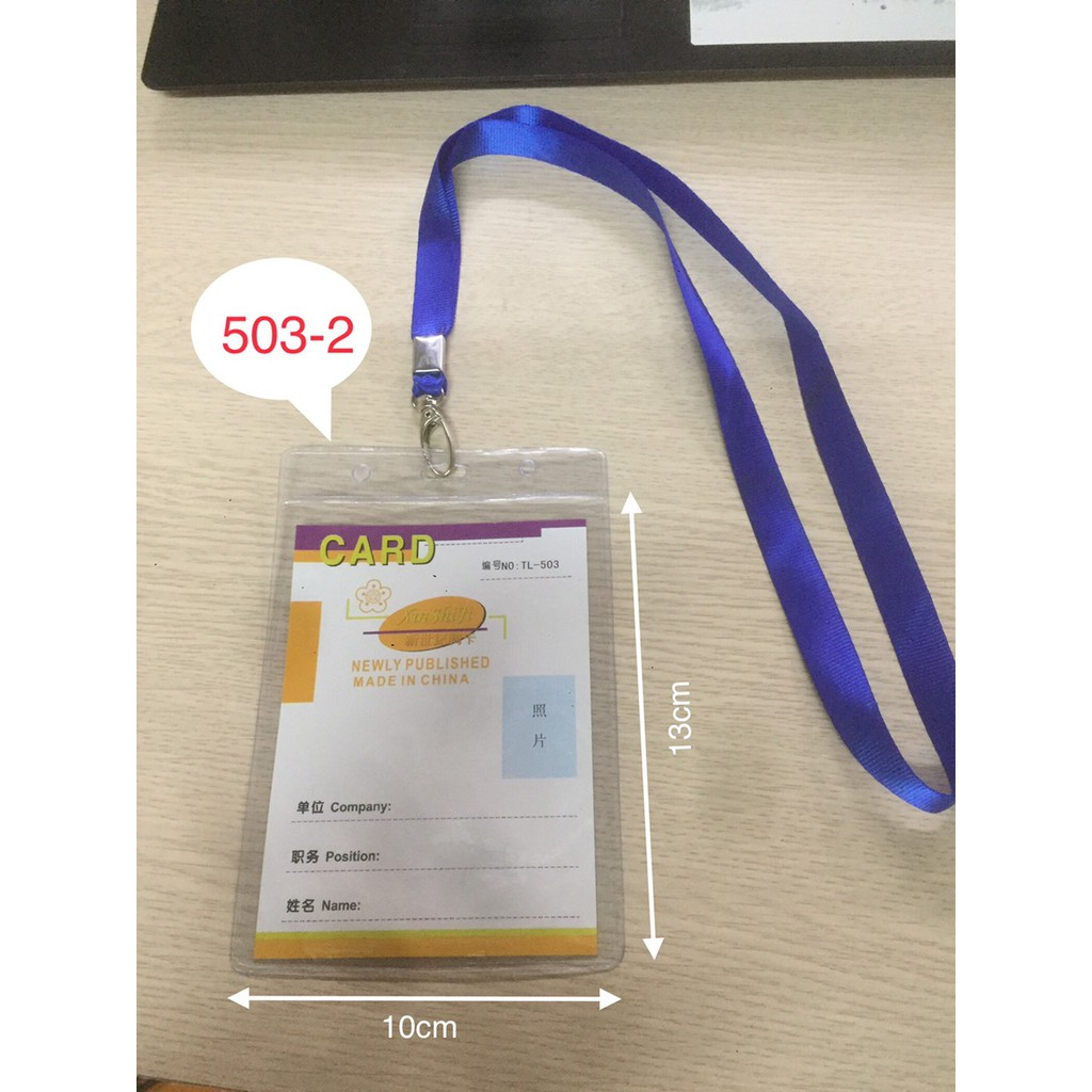 Bộ thẻ đeo nhân viên, thẻ tên 503