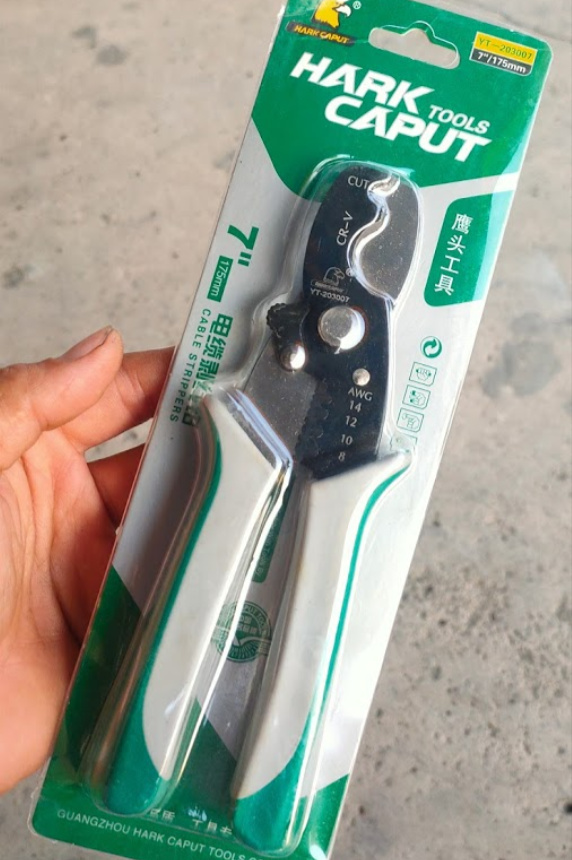 Kìm Đa Năng Cắt Cáp + Tuốt Dây Điện Hark Caput