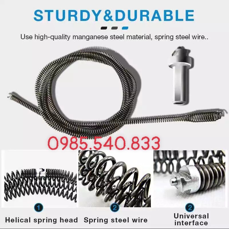 Dây thông tắc cống dài 6M ( phi 16 )