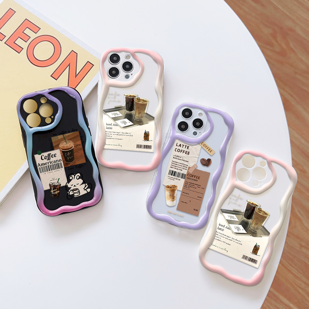 YYDS%20for%20Infinix%20Smart%209%20Hot%2050i%20Back%20Cover%20Coffee%20Label%20Case%20Cream%20Texture%20Wavy%20Edge%20Soft%20Silicone%20Mobile%20Cover%20-%20Image%203