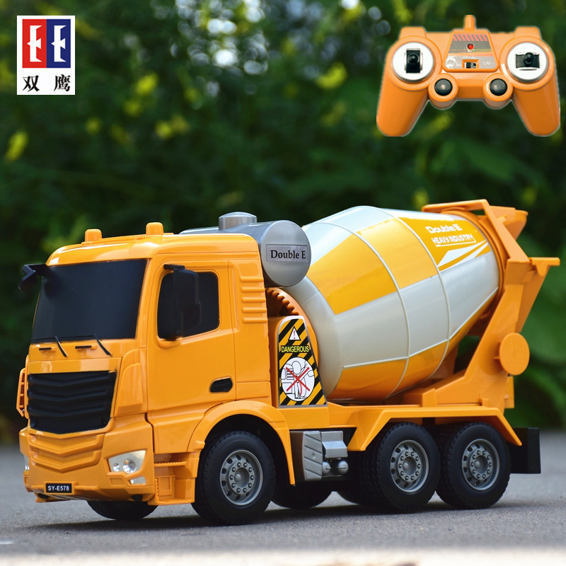 Double Eagle remote control cement mixer toy large tank truck concrete