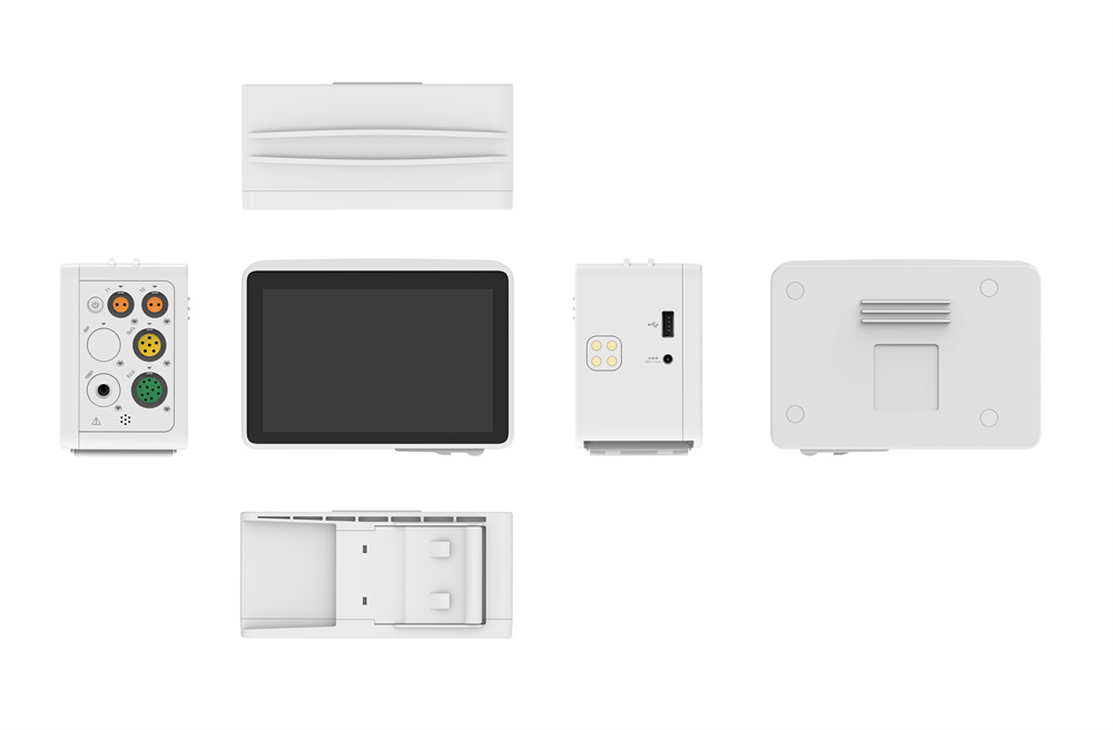 ContecMed TS1 สมาร์ทแบบพกพาผู้ป่วย Monitor หน้าจอสัมผัสขนาด 5 นิ้ว ICU ...