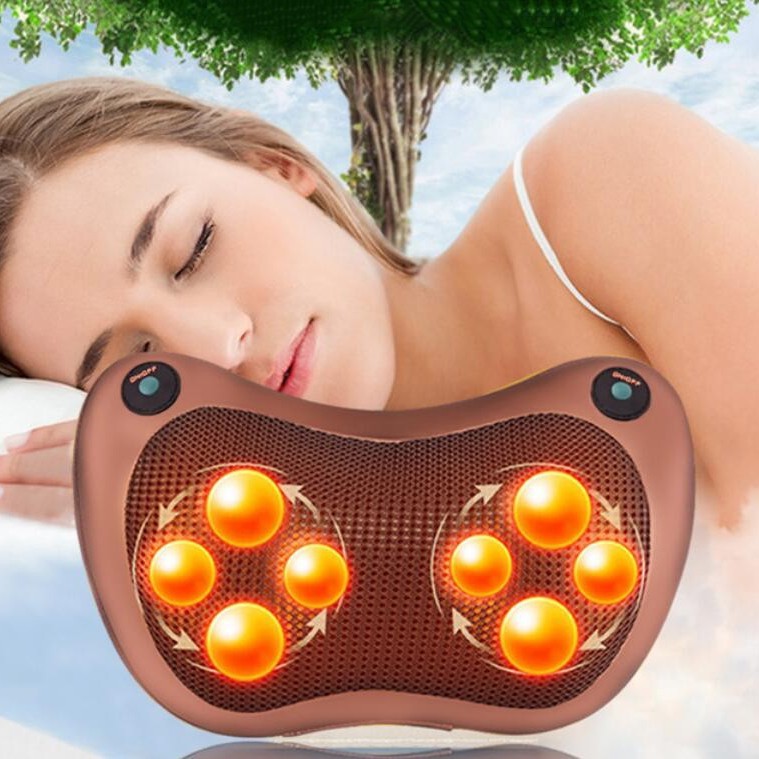 Gối Massage Hồng Ngoại 8 Bi