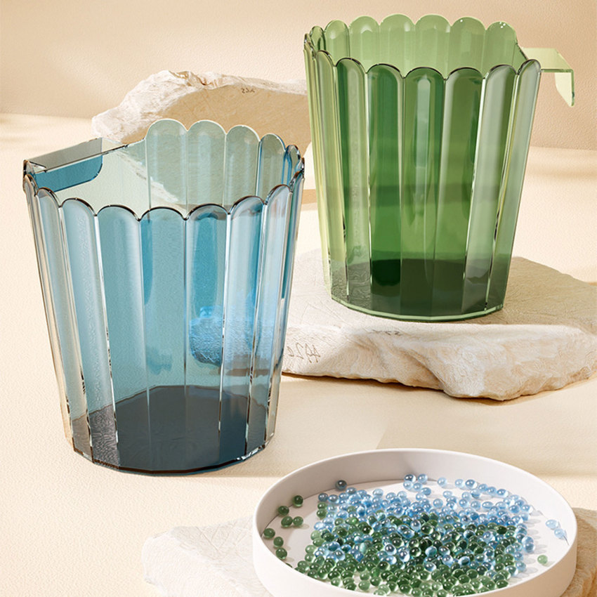 Kitchen Hanging Trash Can Desktop Clutter Collection Basket Cabinet Wall Mounted Garbage Bin Container Household