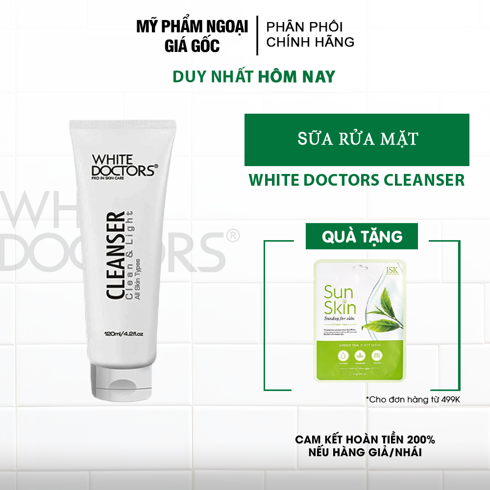 Sữa rửa mặt làm sáng da White Doctors Cleaser