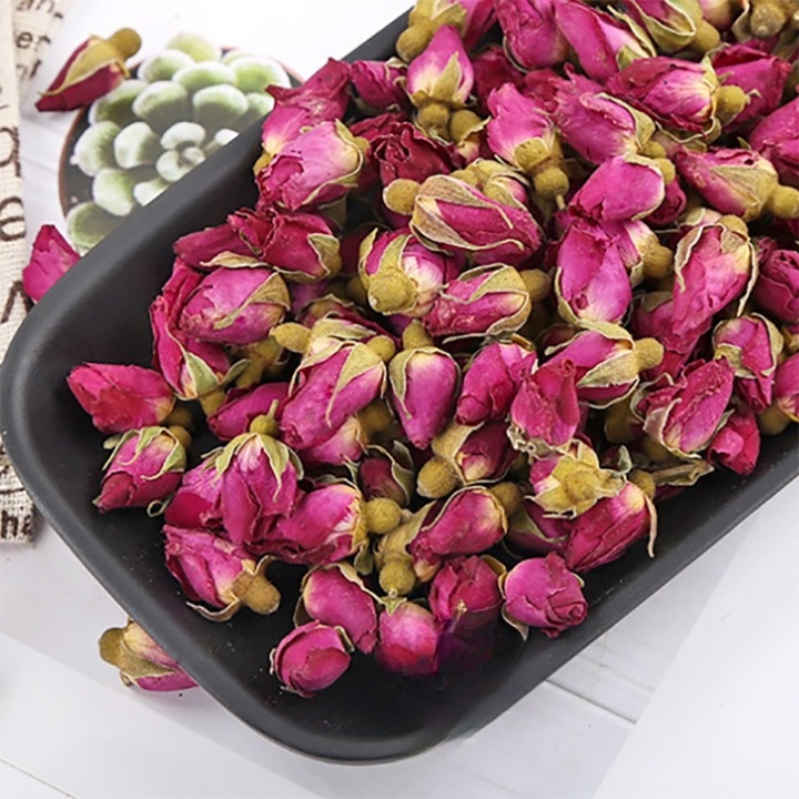 [ lᴏại 1 ] Trà hoa hồng Đà Lạt 100g (tặng 2 gói trà dưỡng nhan quý phi khi mua 100g)