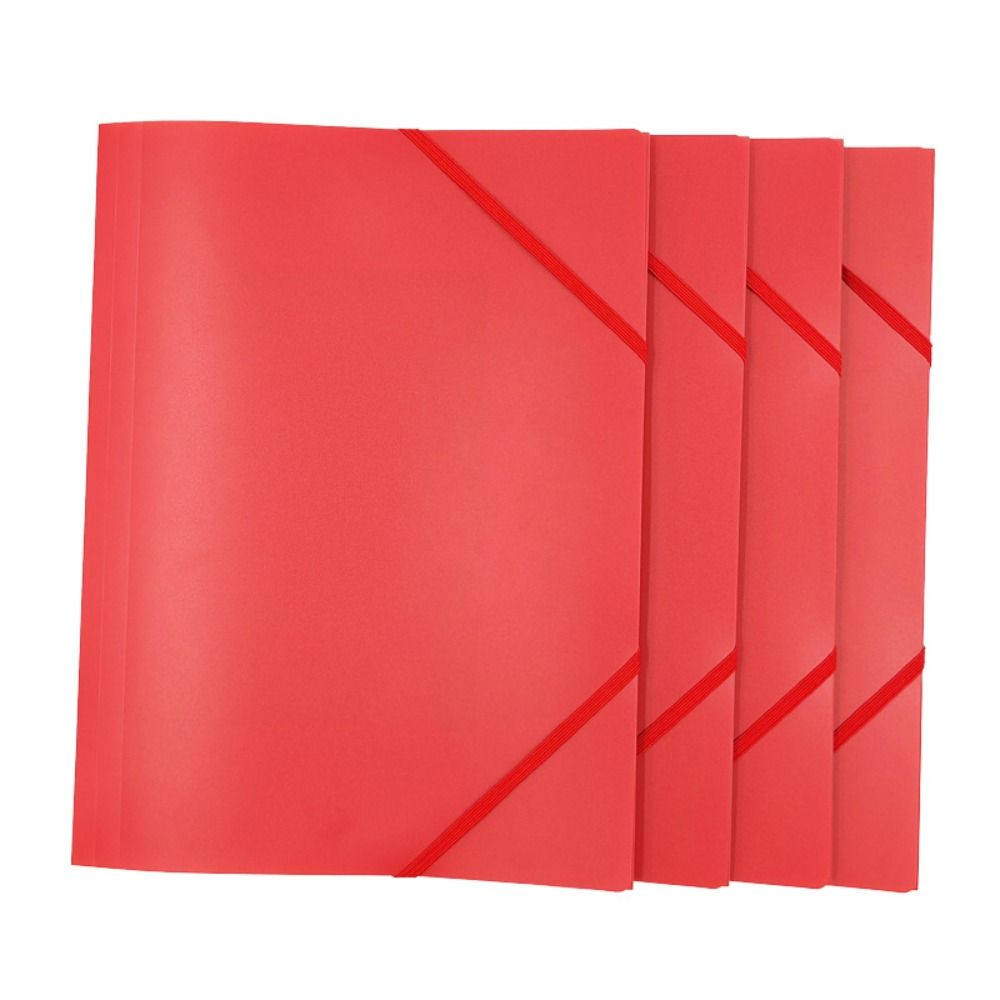 High Quality Plastic A4 File Folder Elastic Strap Design Large Capacity File Case Expandable File Bag Exam Paper Storage. 