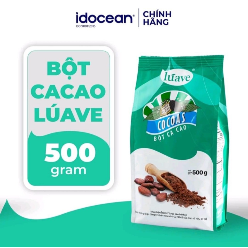 Bột Ca cao Luave Nguyên Chất Gói 500gr/ Cocoas Luave 500Gr