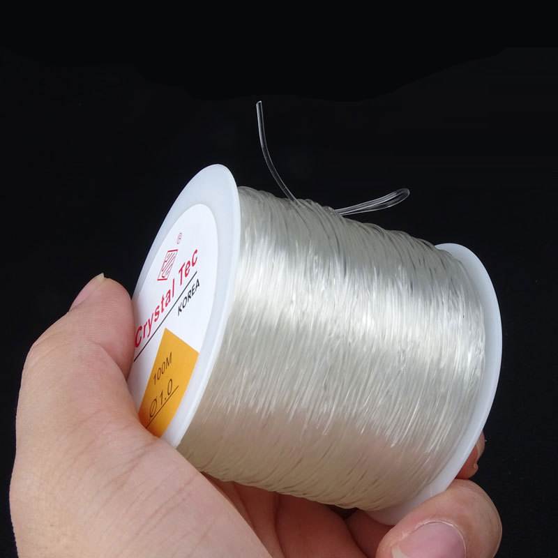 100m Transparent Elastic Thread Cord Elastic Line For Jewellery Making Diy Bracelet Necklace Beaded Accessories. 