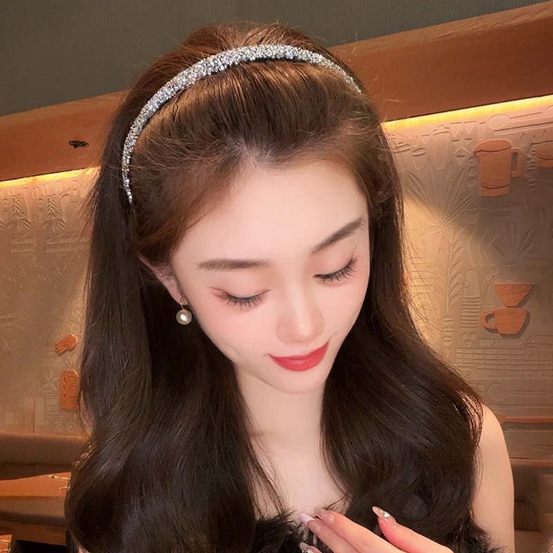Băng Đô Đính Đá Lấp Lánh Thời Trang Hàn Quốc Cho Nữ