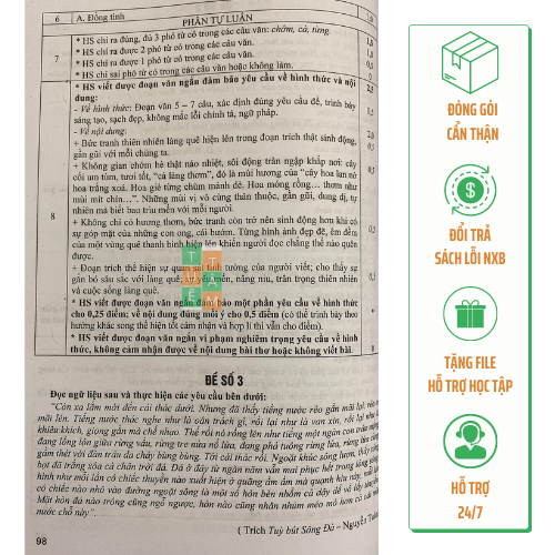 Sách - Đề kiểm tra Ngữ Văn 7 (15 phút, giữa kì, cuối kì)