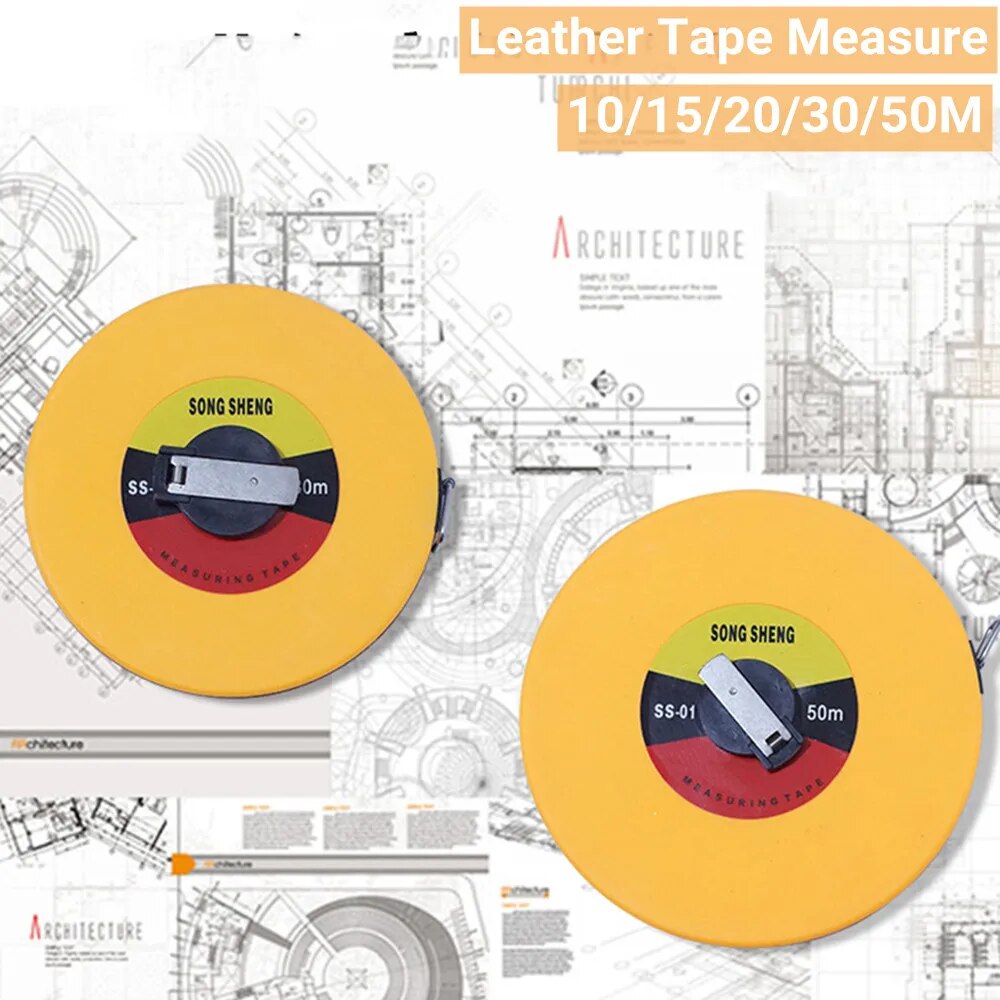 Metre Ruler 10m 【support】 10m 15m 20m 30m 50m Tape Measure Metric Circular Fiber Tape ...
