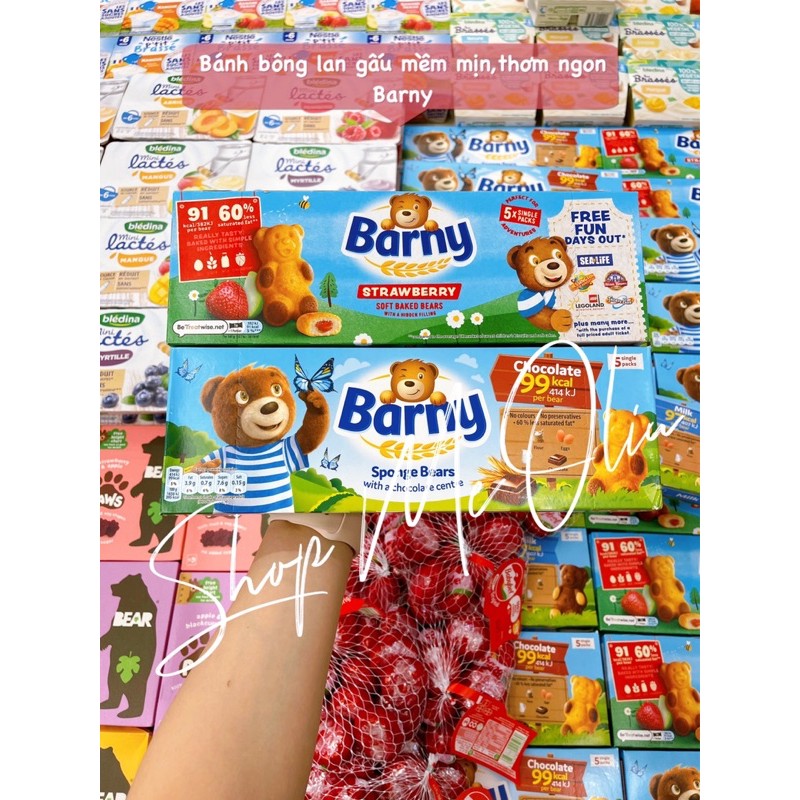 [SHIP AIR] - Bánh bông lan gấu Barny UK đủ vị