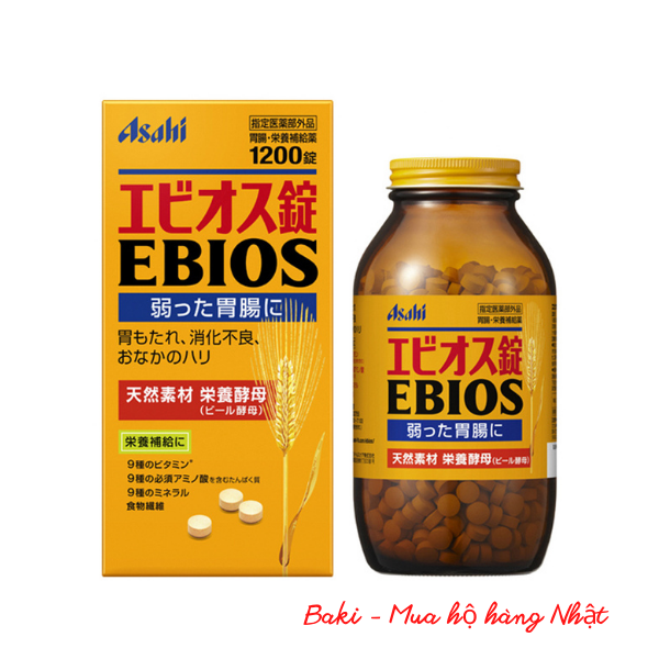 Viên hỗ trợ tiêu hoá Ebios nhật bản 2000 viên