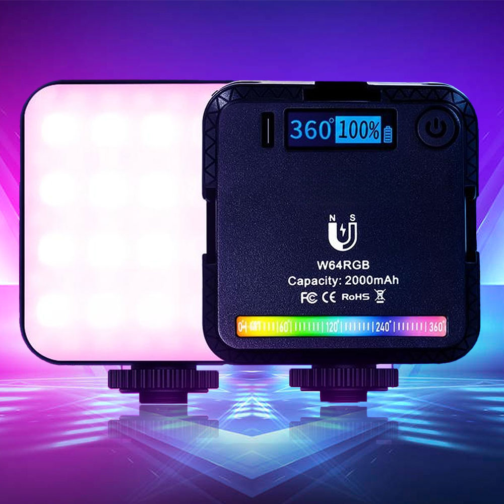 49 led selfie shutter rechargeable light 3 lighting modes mobile phone portable mini fill light for iPhone mobile phone laptop Snowfish