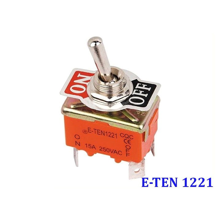 Công Tắc Gạt Đôi E-TEN 1221 15A/250V 2 Chế Độ ON-OFF 4P