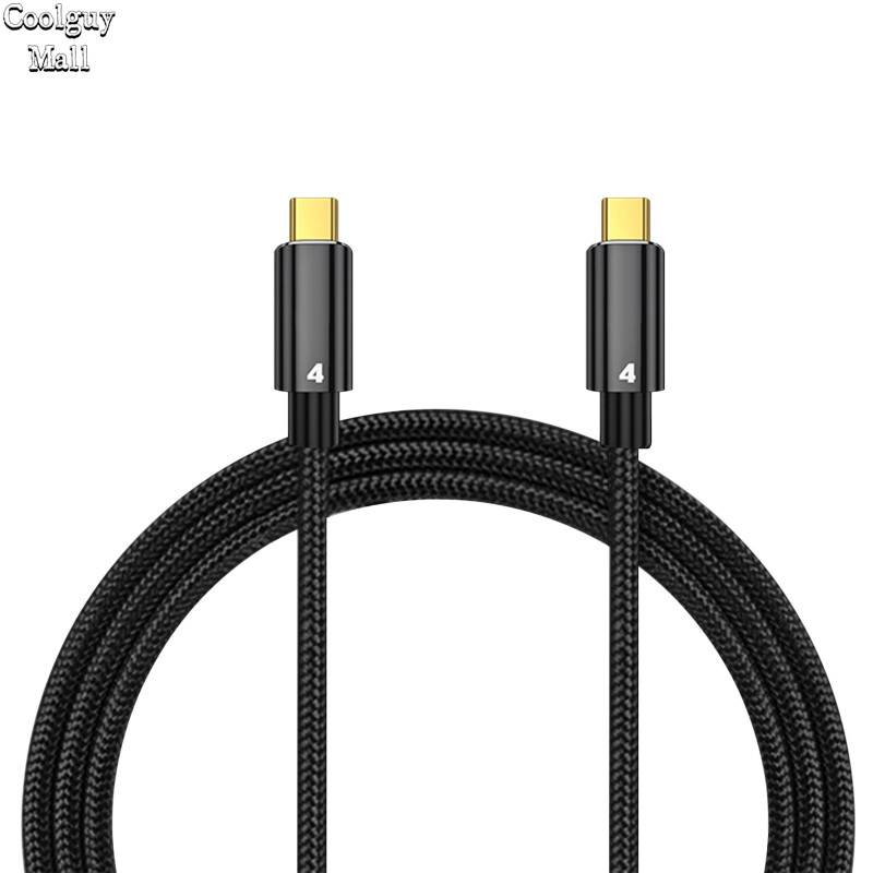 Thunderbolt 4 dual type c data line 40gbps usb c cable pd 100w 5a/20v 8k hd usb-c data transfer for macbook thunderbolt4 cable