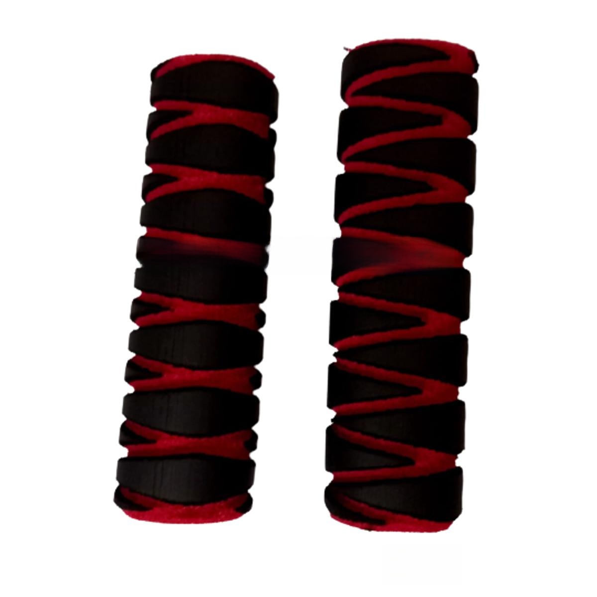 Sponge Soft Foam Handle Non Slip Grips For Bicycle/Motorcycle 2 Piece set- RED