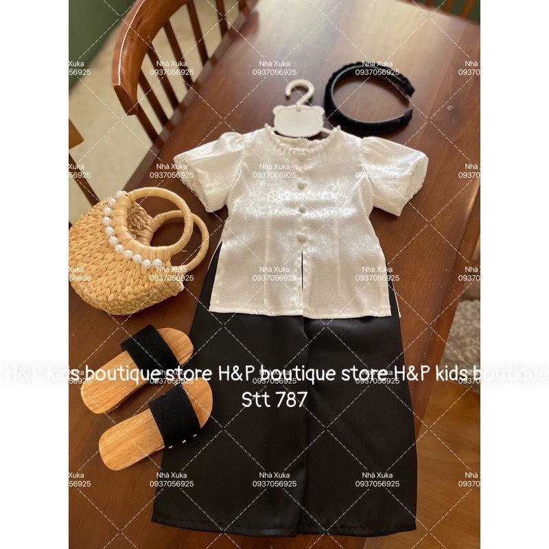 set bộ bà ba hàng cao cấp dễ thương cho bé gái