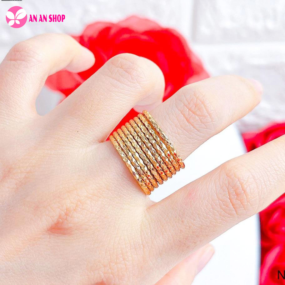 Nhẫn nữ ximen 9 chiếc thiết kế cao cấp, sang trọng