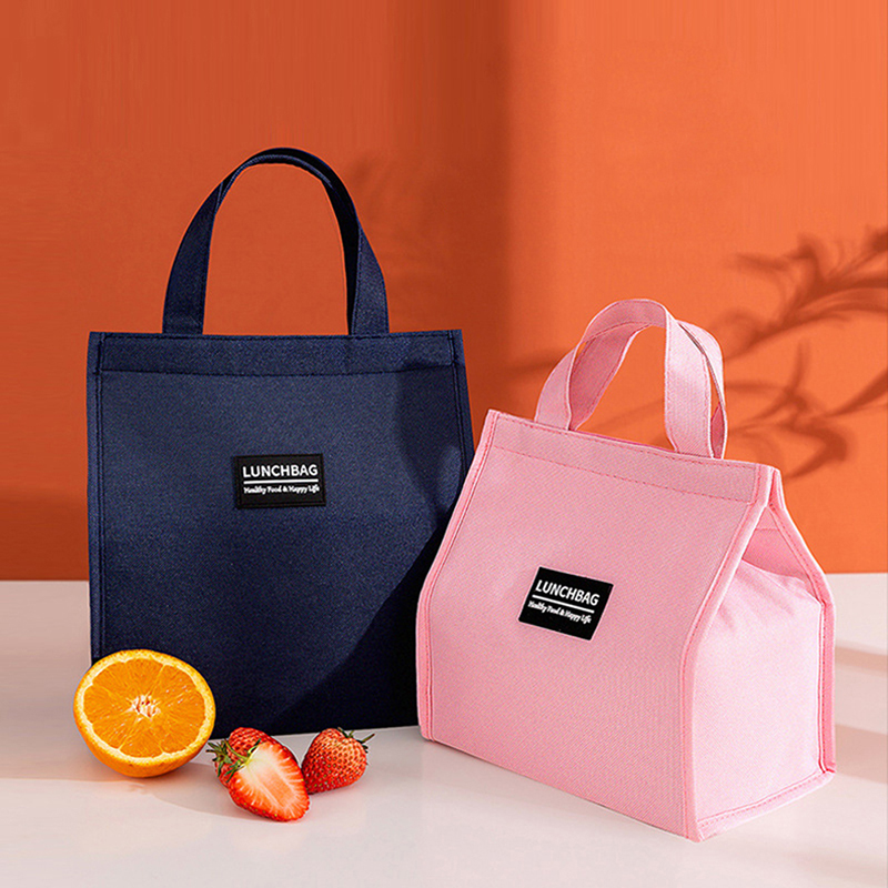 Thermal Insulated Lunch Bags for Men Women Oxford cloth Bento Box Organizer Office Students Lunch Box Fresh Cooler Pouch Queena. 