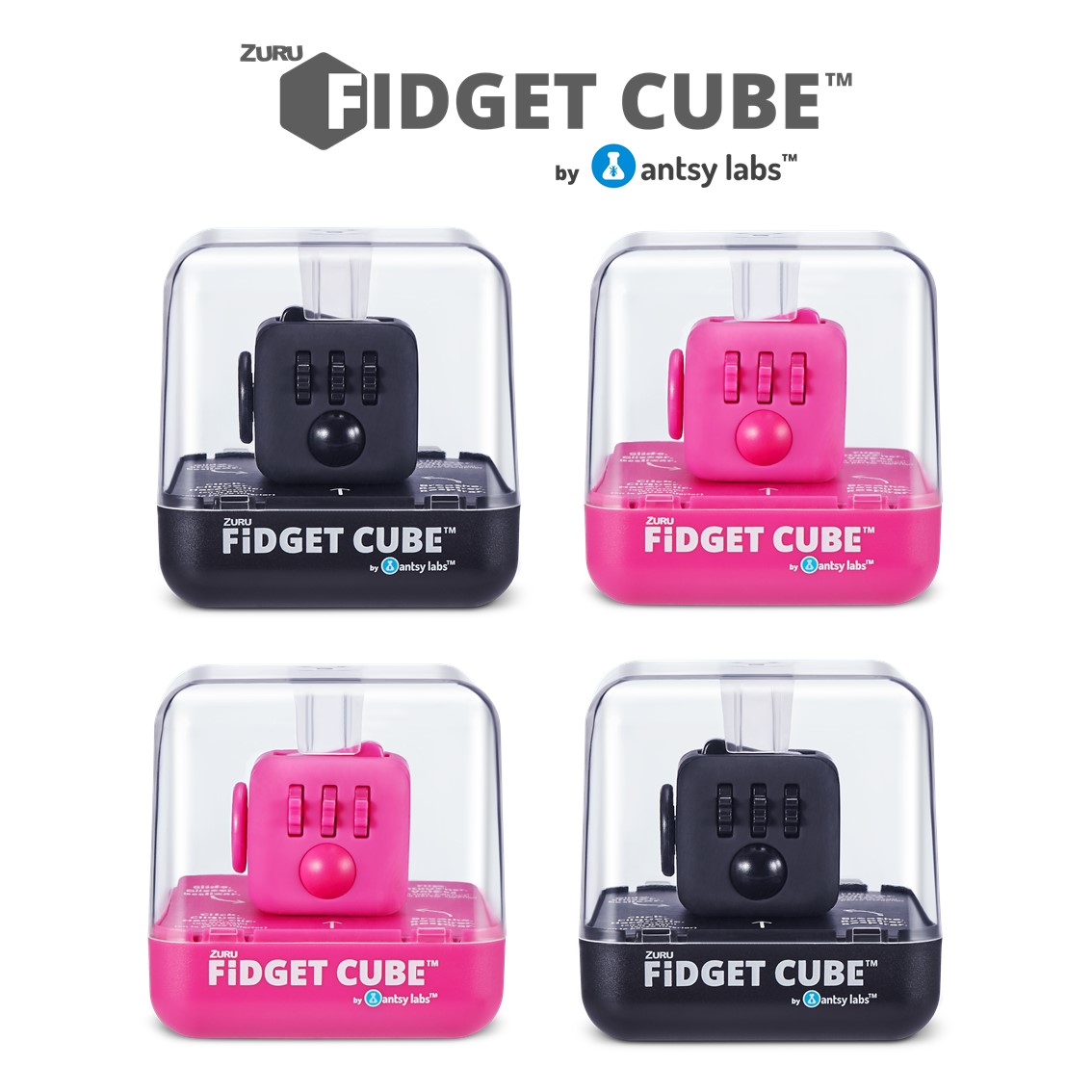 matte black Zuru Original Fidget Cube by Antsy Labs 