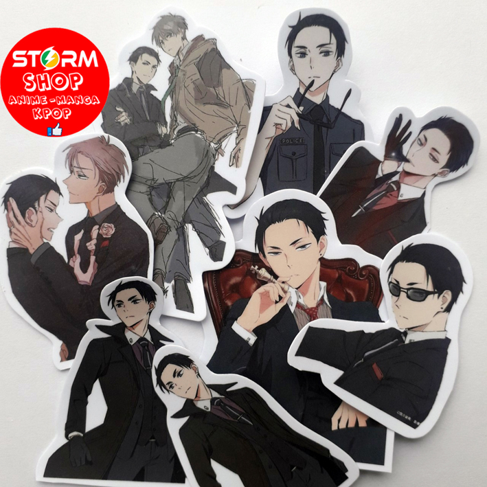 Sticker/ hình dán anime THám tử đại gia Fugou Keiji BalanceUNLIMITED(combo 30stickes- 60 stickers)