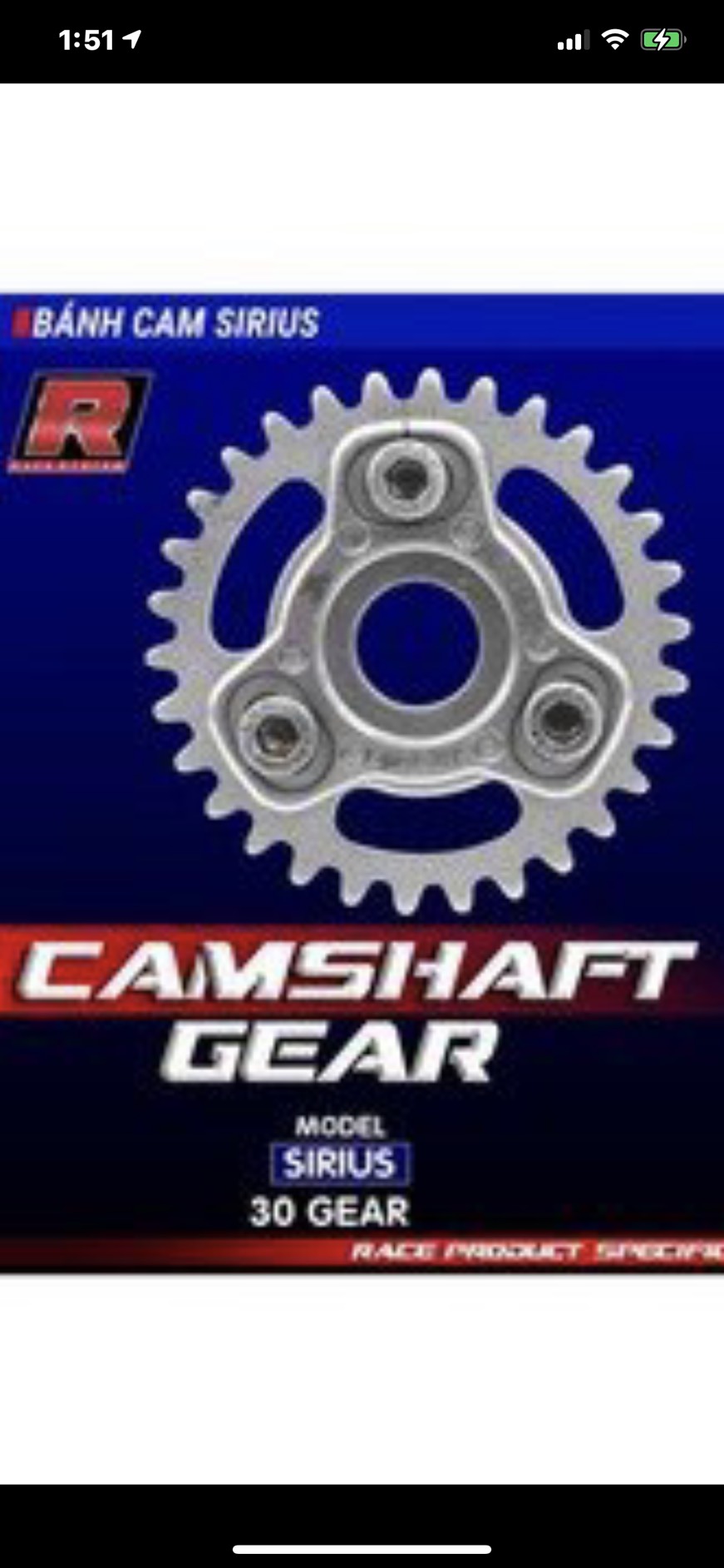 [HCM]Bánh Cam TA RACING Tăng Chỉnh Dream Wave S110 RSX 110 Blade 110 Sirius 110