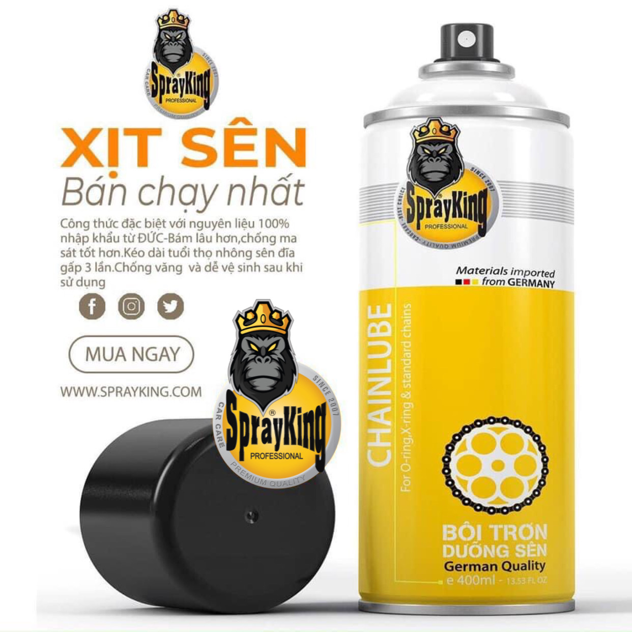 Dưỡng Sên Sprayking 400ml