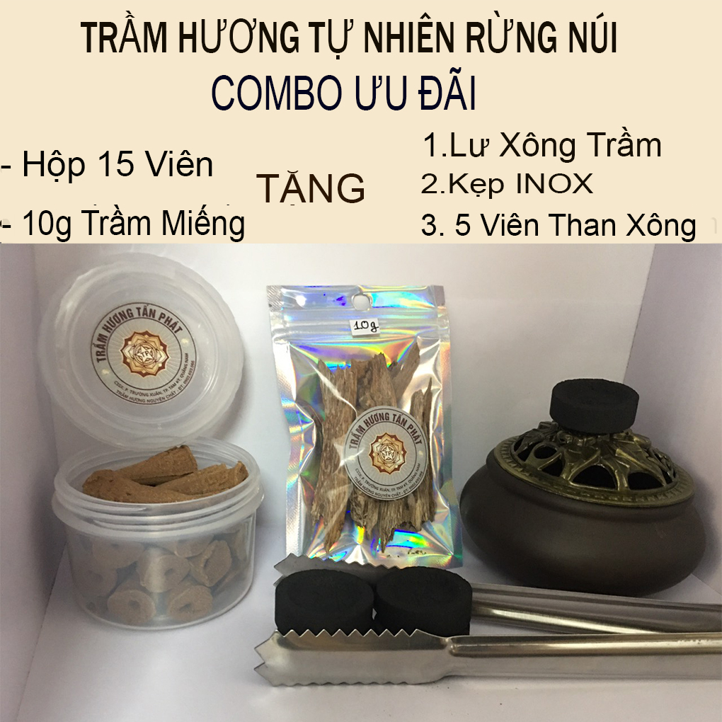 Trầm Hương Thơm Phòng Tự Nhiên  ( Bộ ComBo Ưu Đãi 2 trong 1)