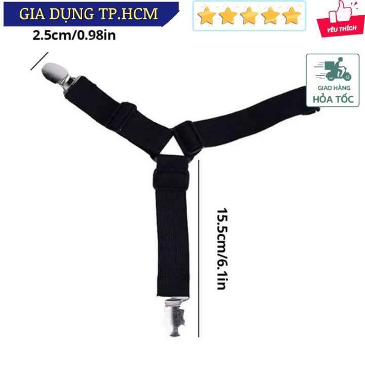 TonyDecor - Nẹp góc ga trải giường nệm Bed Sheet Fasteners Holder Gadgets