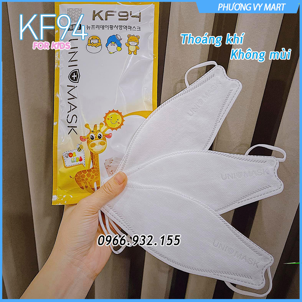 Set 20 chiếc khẩu trang trẻ em 4 lớp KF94 UNI MASK