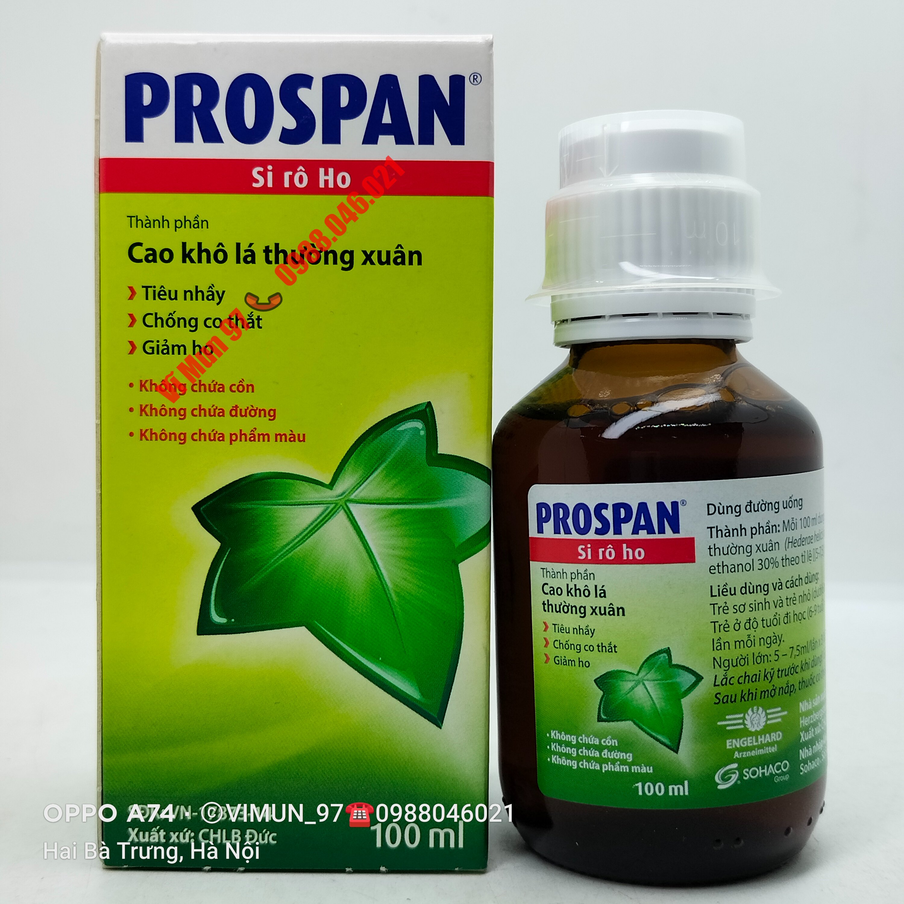 Siro - ho Đức 100ml siro-pro span-Đức 100ml
