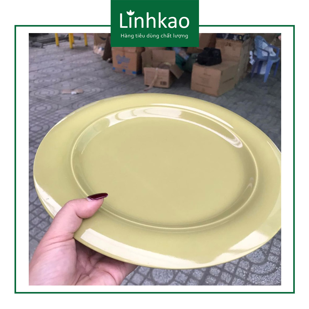 ĐĨA SỨ TRÁNG MEN CAO CẤP 30CM