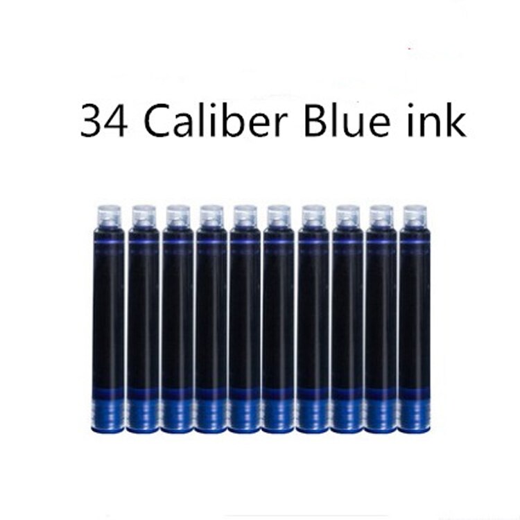 Black / Blue 30 Pieces Hongdian Black Fountain Pen Ink Cartridges 3.4Mm Diameter For Hongdian Ink Pen