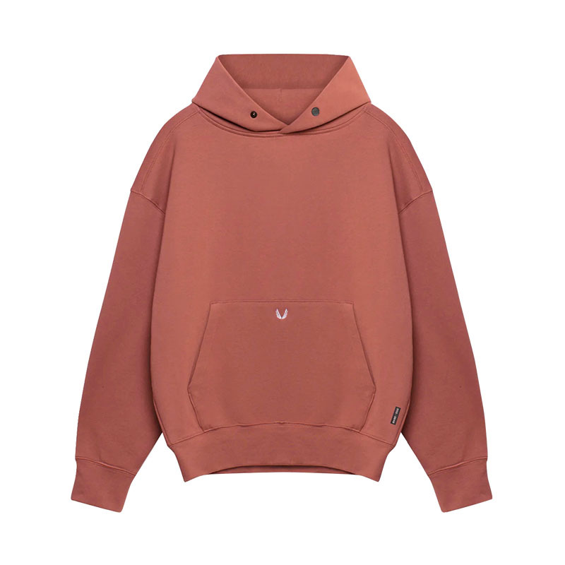 LIVE GREAT Men's solid color printed sweatshirt European and American trendy brand plus-size heavy terry sweatshirt men Trendy versatile cotton-blend hoodie