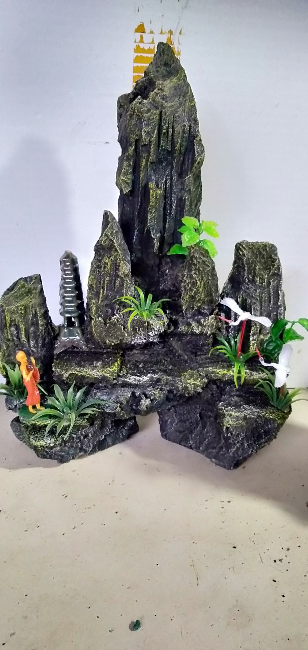 Hòn non bộ mini-núi đá bể cá