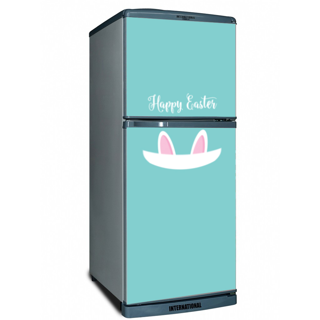[HCM]Decal dán tủ lạnh Tai thỏ