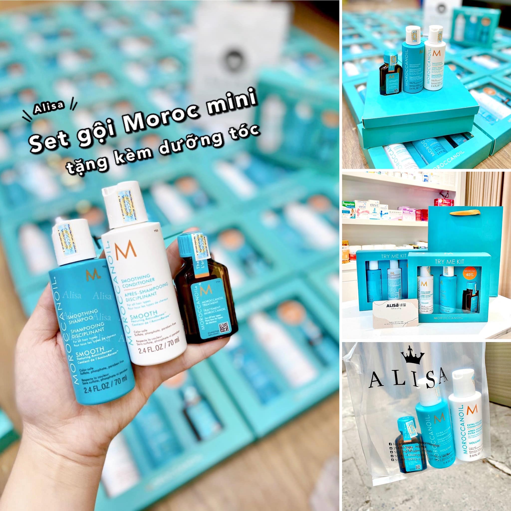 Set gội xả dưỡng Moroc - ALISA