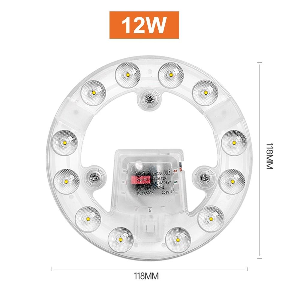 Backlight 12W 18W 24W 36W 48W 72W Ceiling Lights Round Led Module Durable Led Panel Light Dimmable Convenient Ceiling Fan light Home. 