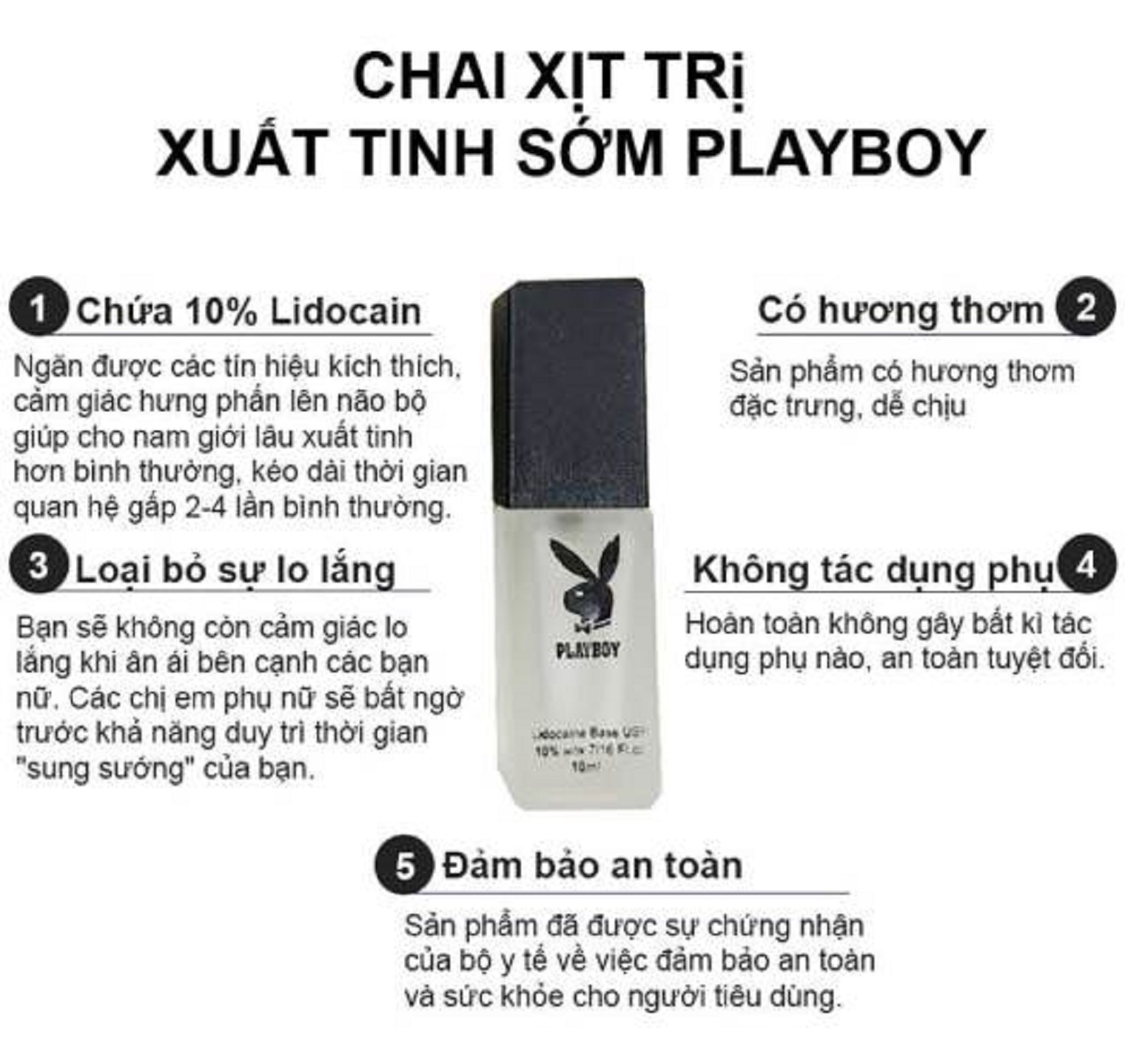 Combo x3chai xịt playboy usa cao cấp tăng cường sinh lý nam mạnh mẽ - ảnh sản phẩm 5