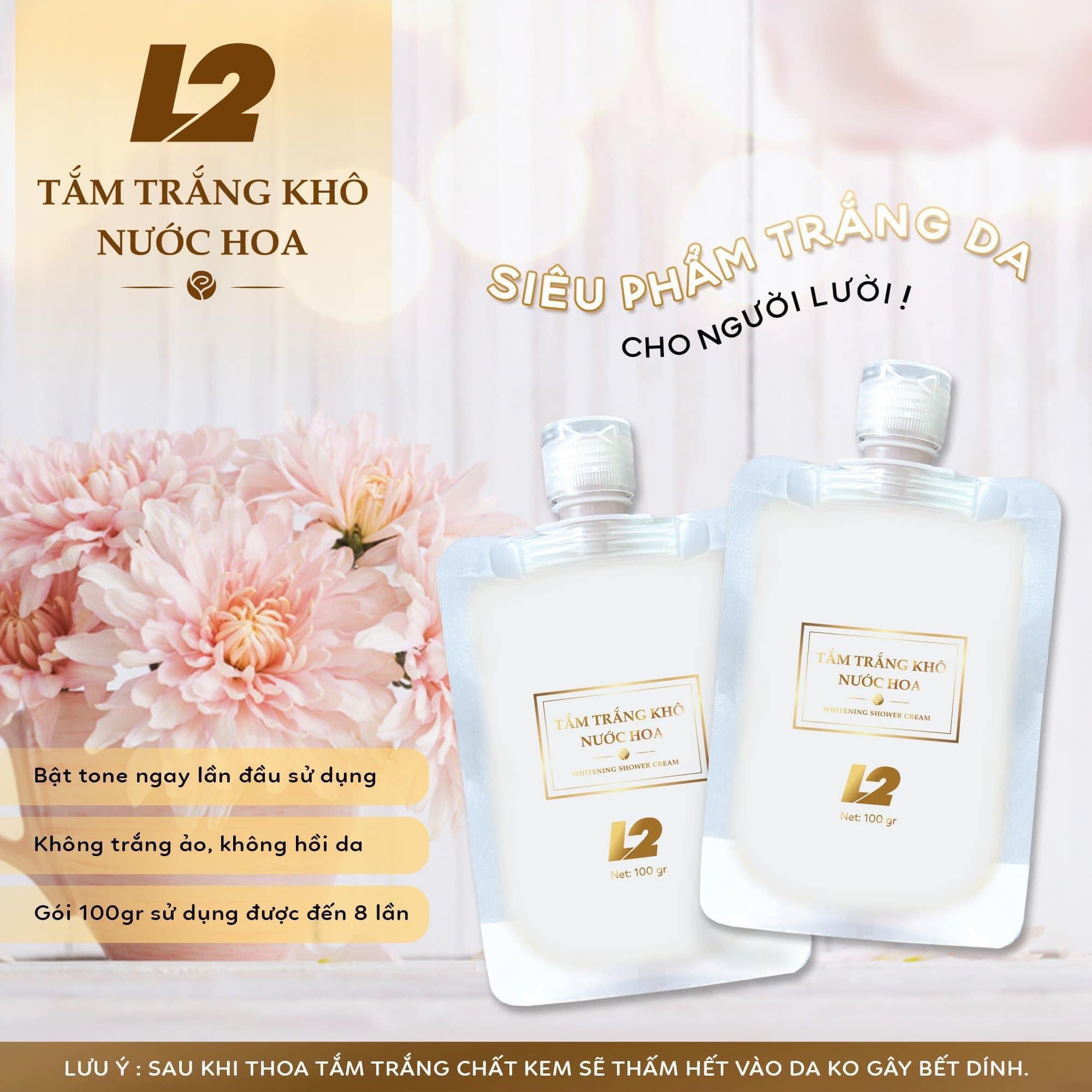 Tắm Trắng Khô Nước Hoa L2